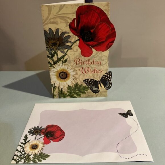 6 Birthday Cards New Beginnings Collection Detailed Envelopes 7.5x5.5 Floral - Picture 11 of 12